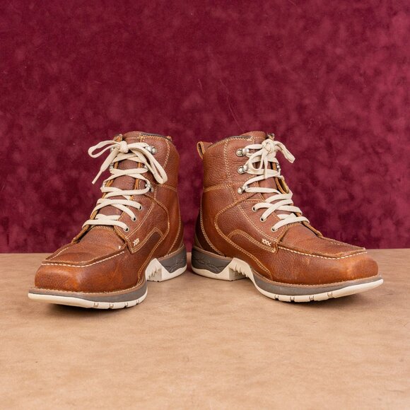 Cody James Men Xero Lit Moc Brown Leather Comp Toe Lace-up Work Boots sz 12 main image 5